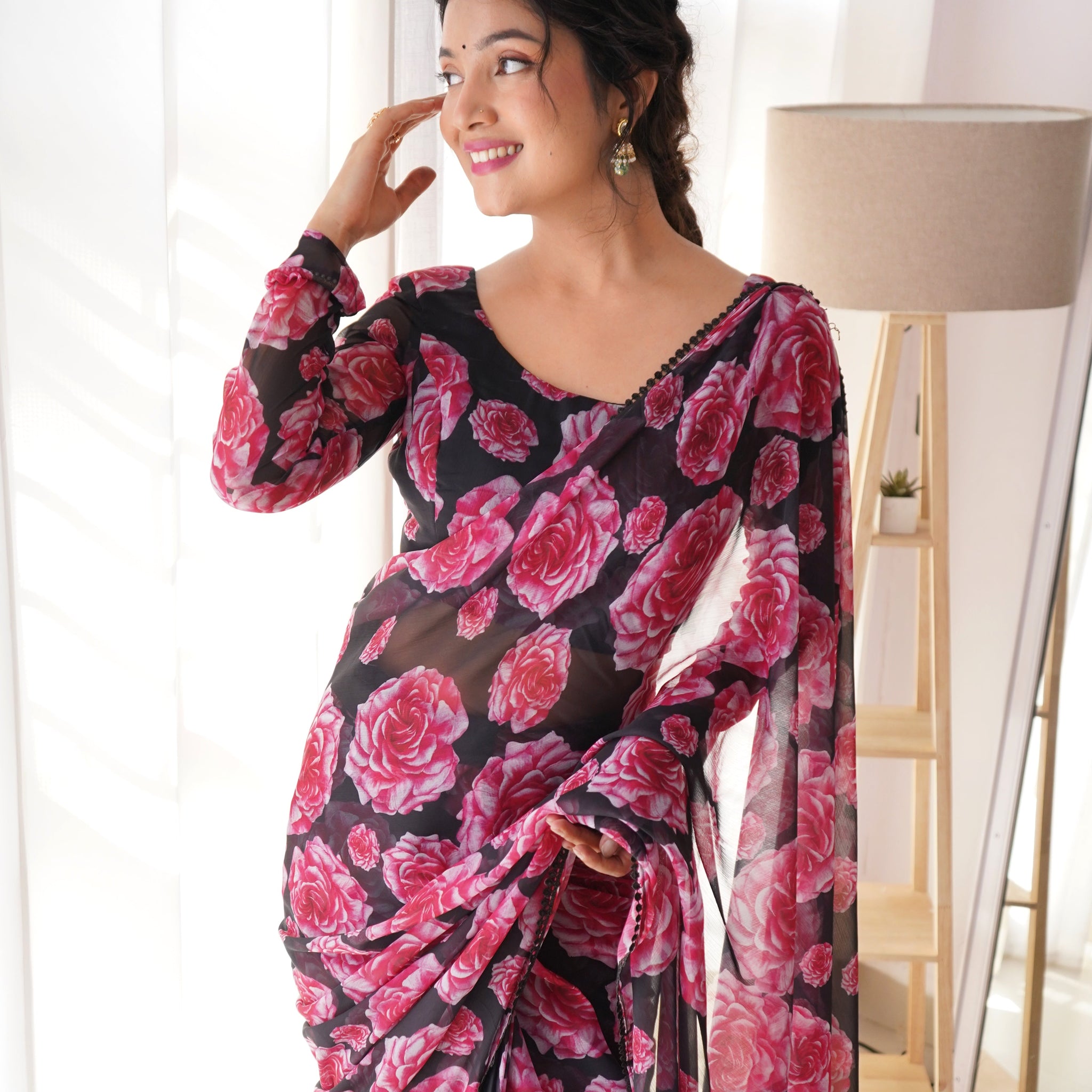 LISA MISHA BLACK SAREE