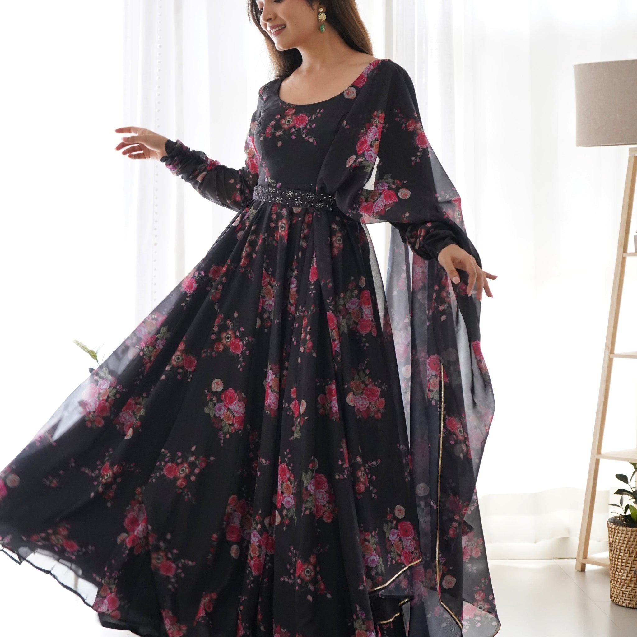 Amira Black Anarkali Suit