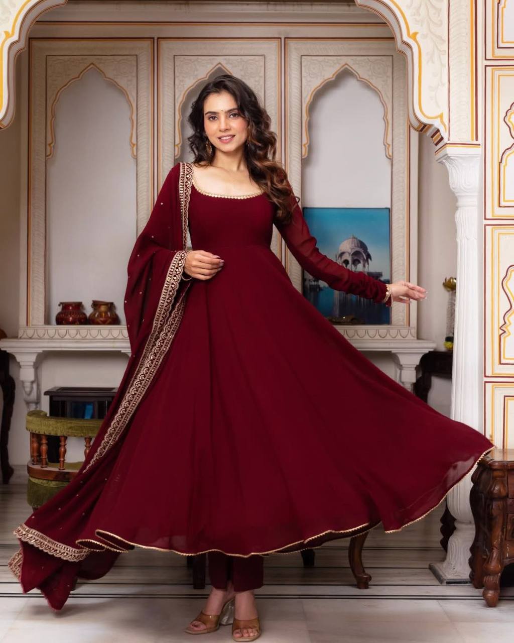 New Designer Anarkali Suit Set